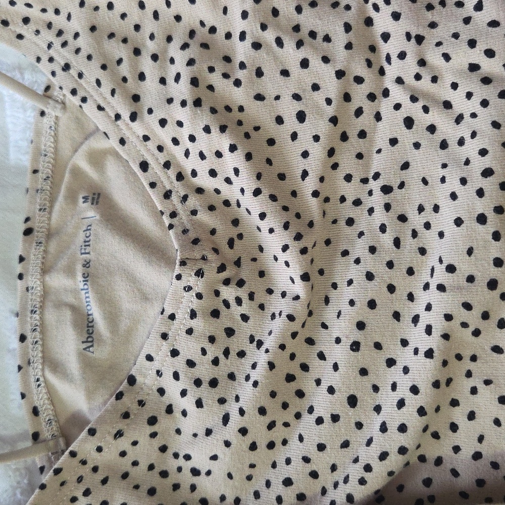 Abercrombie Polka Dot Spaghetti Strap Crop Top - Picture 3 of 6